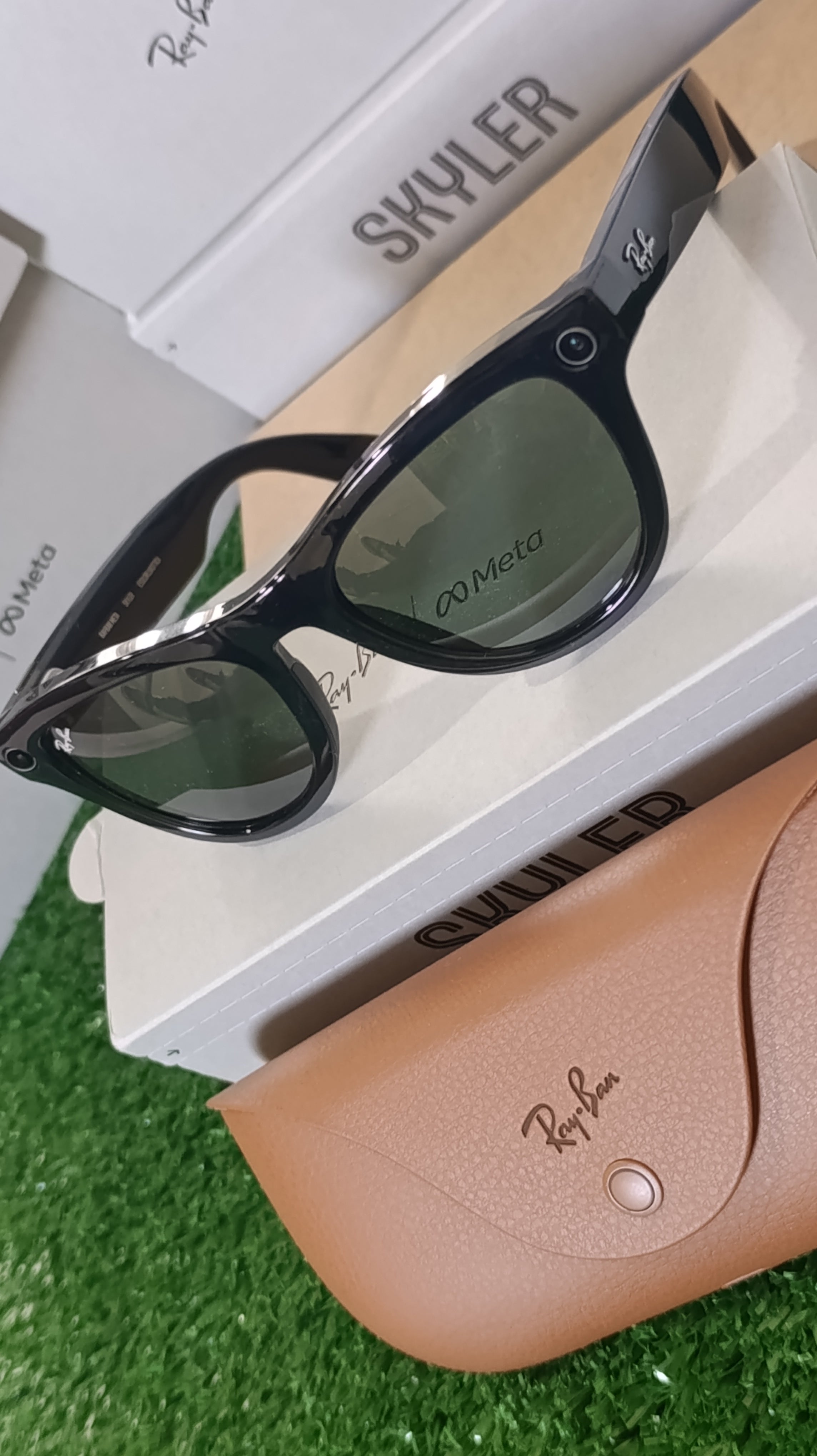 GAFAS RAYBAN META IA SKYLER LENTE NEGRO